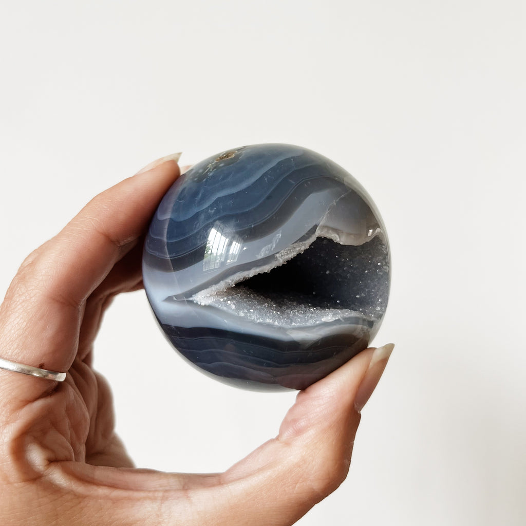 Agate Geode Sphere