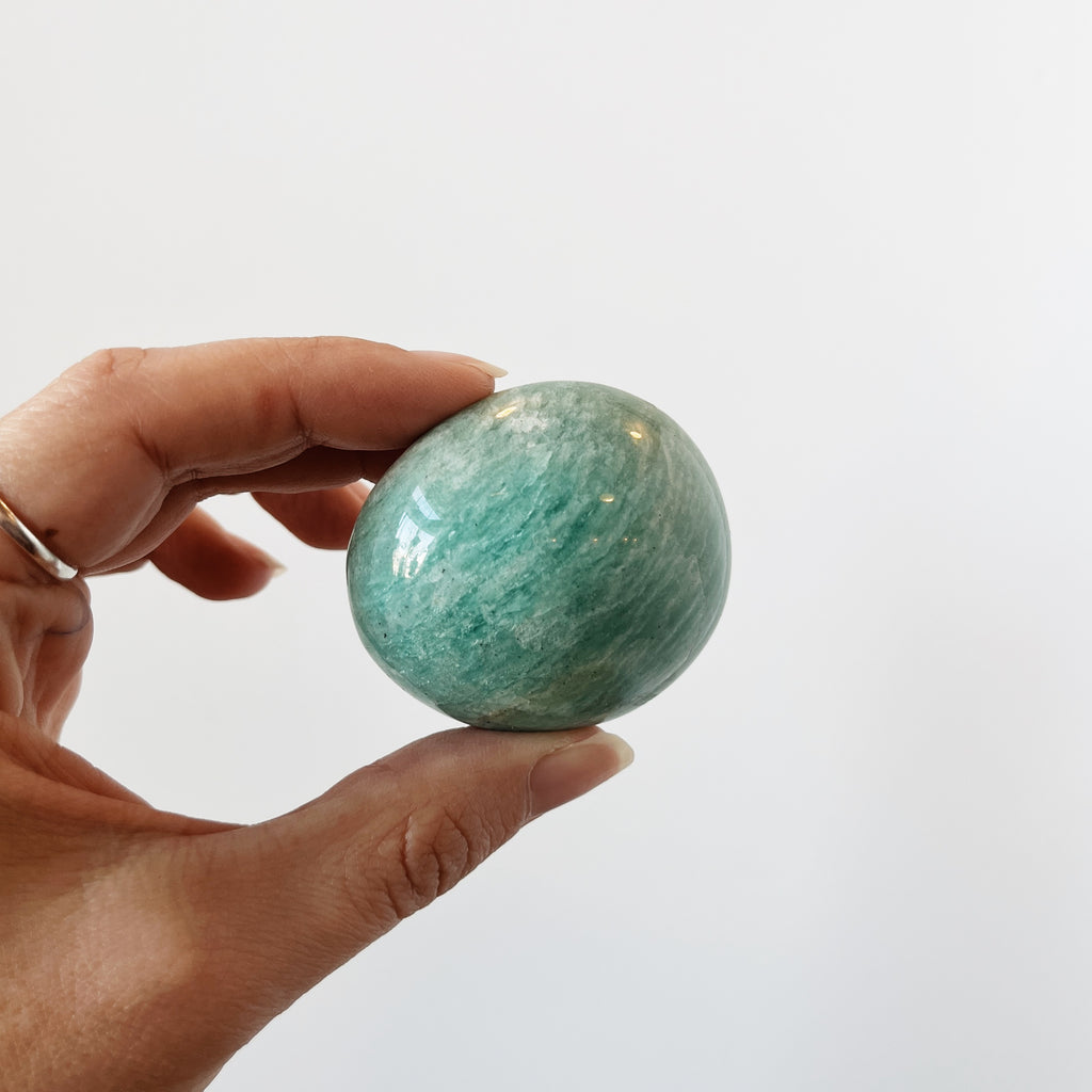 Amazonite Palm Stone