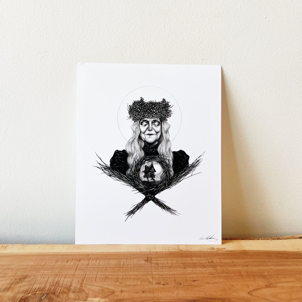 Baba Yaga Art Print