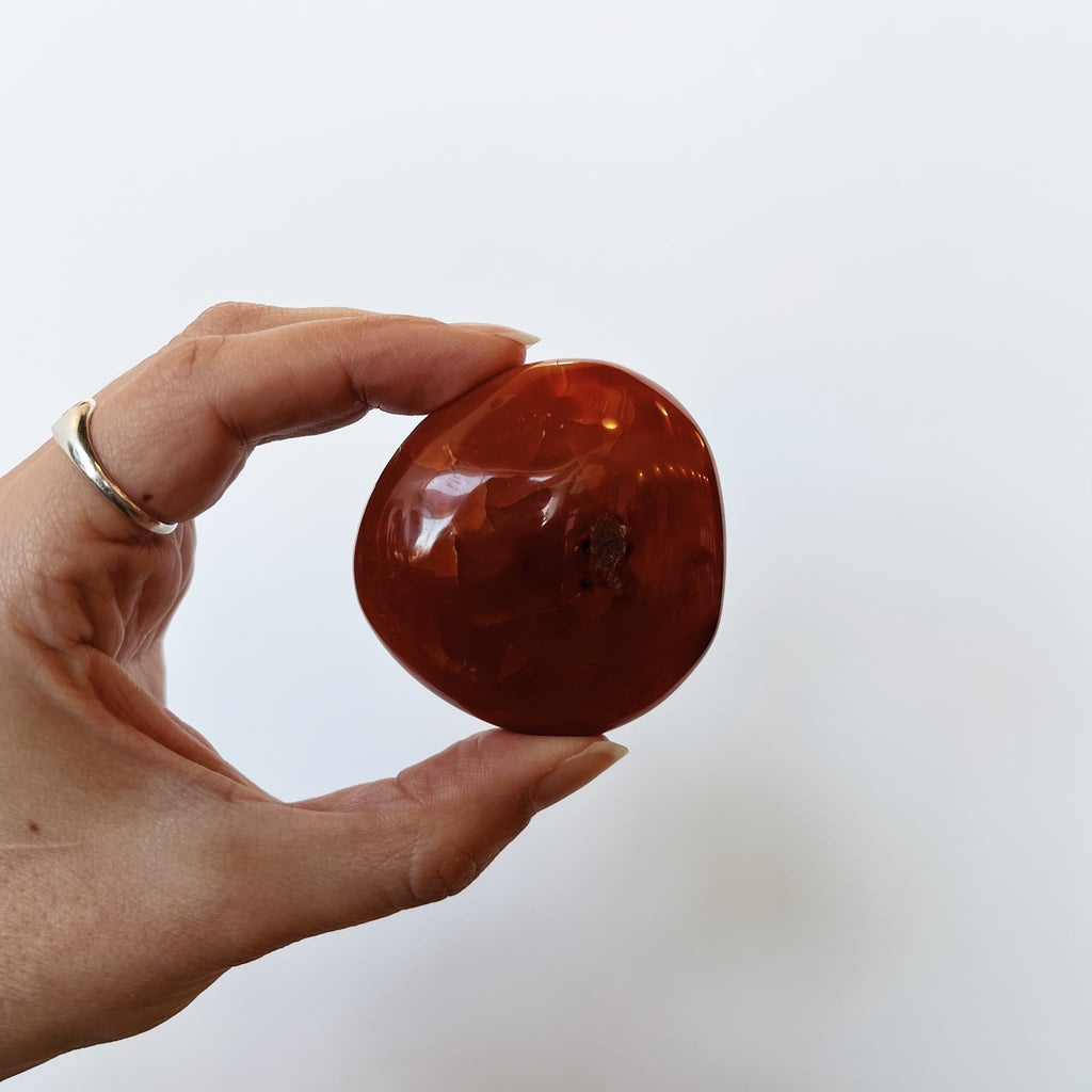 Carnelian Palm Stone