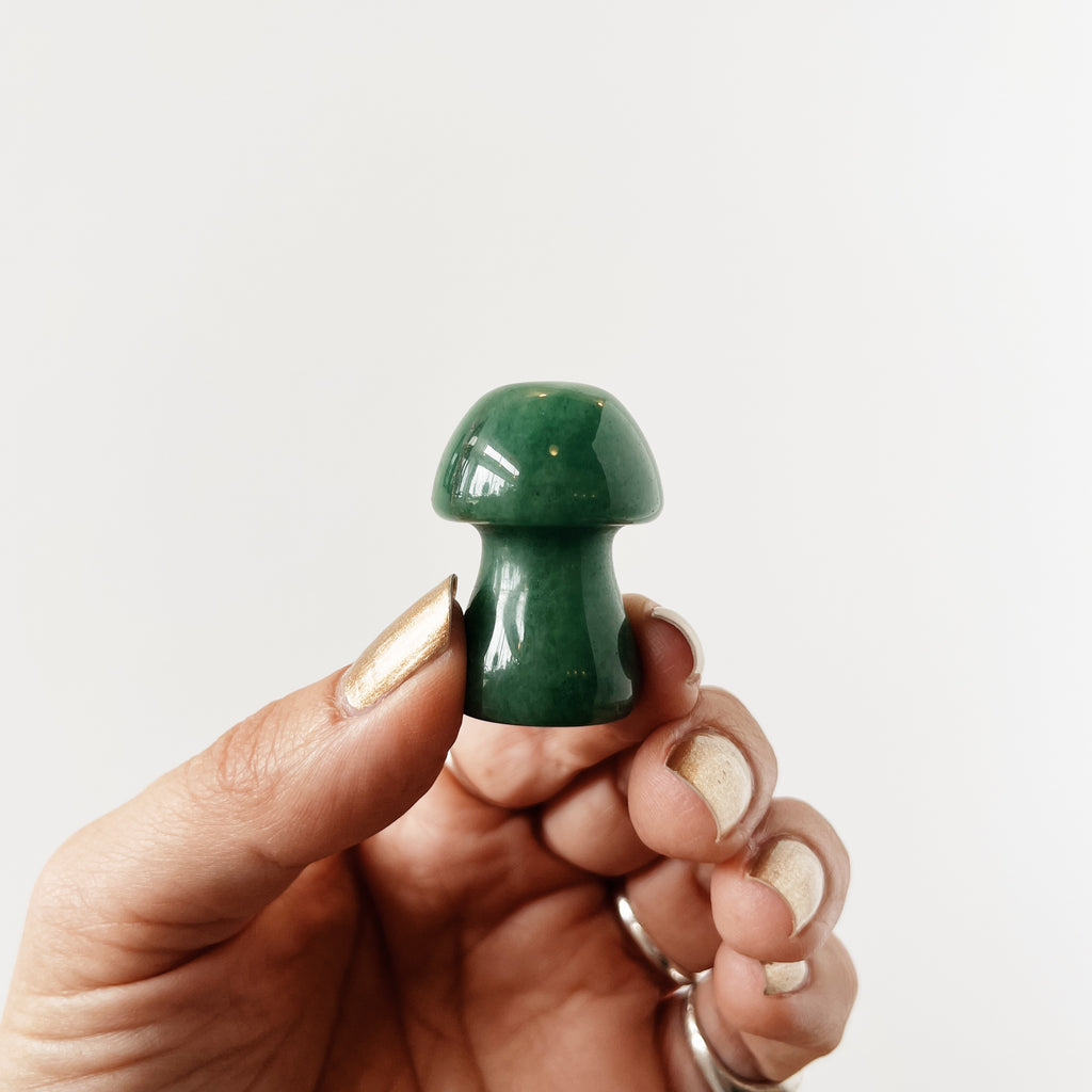 Green Aventurine Mushroom