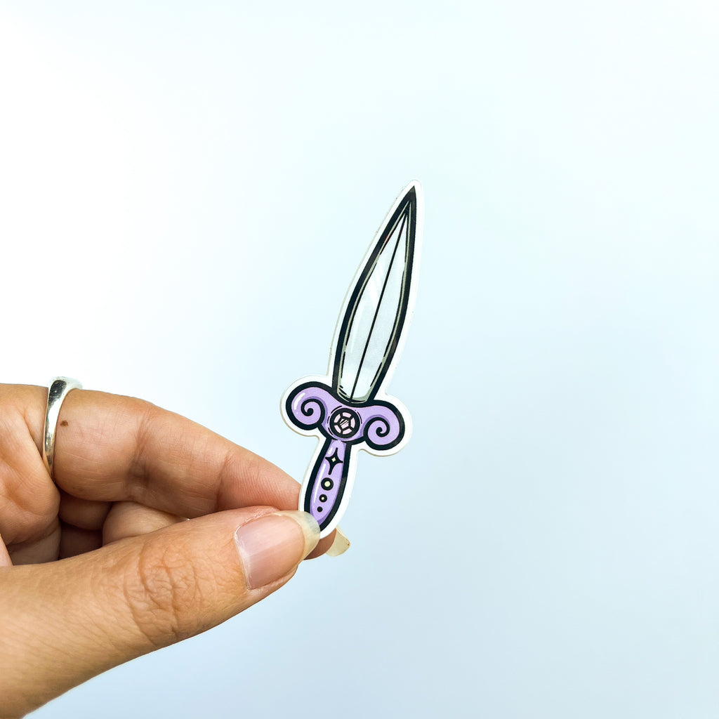 Crystal Dagger Sticker