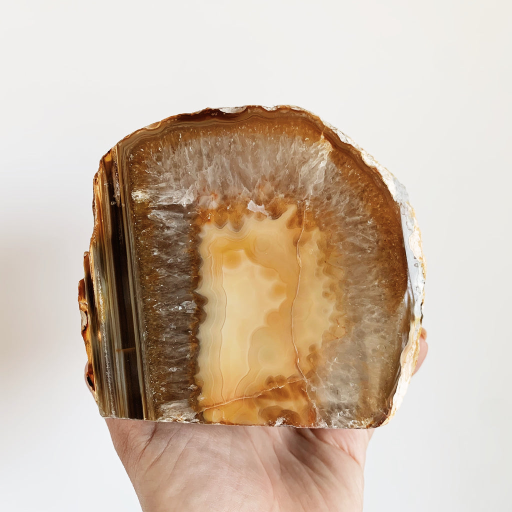 Side view of an Agate candle holder