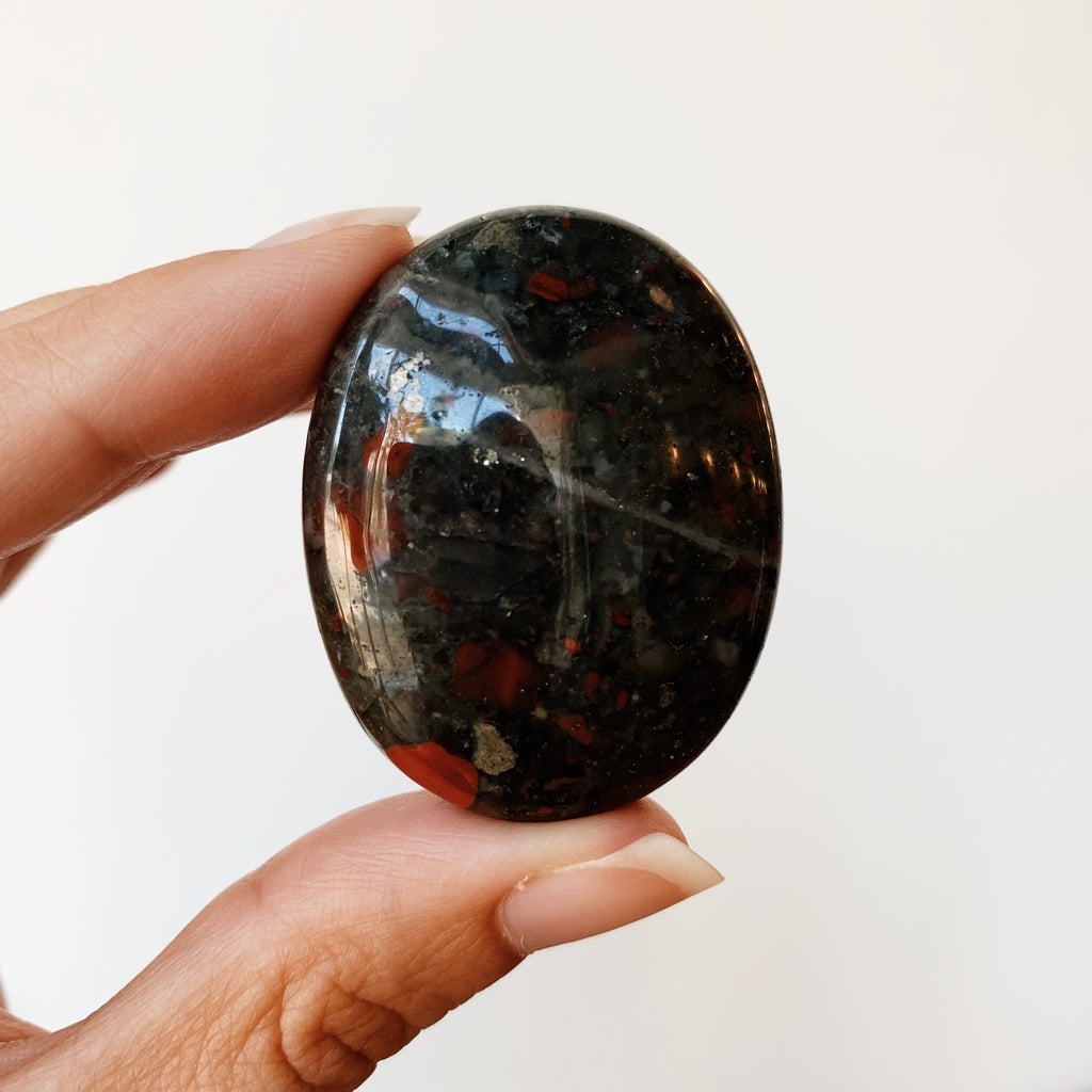 Bloodstone palm stone