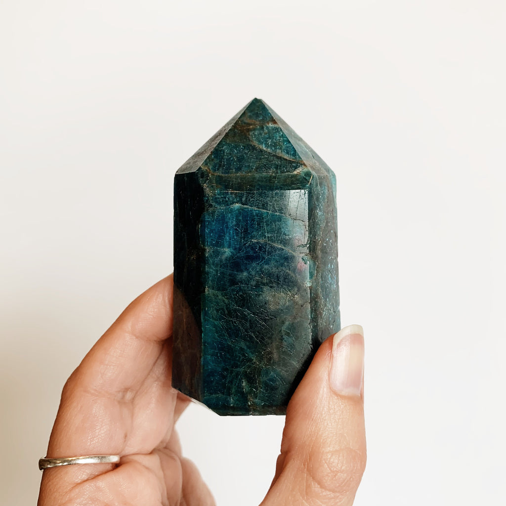 Blue Apatite point