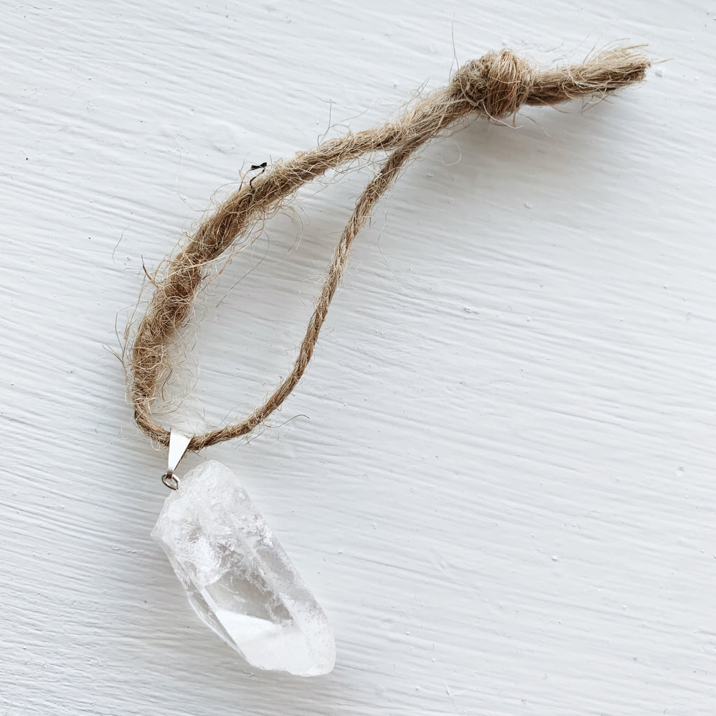 Clear Quartz Point Ornament