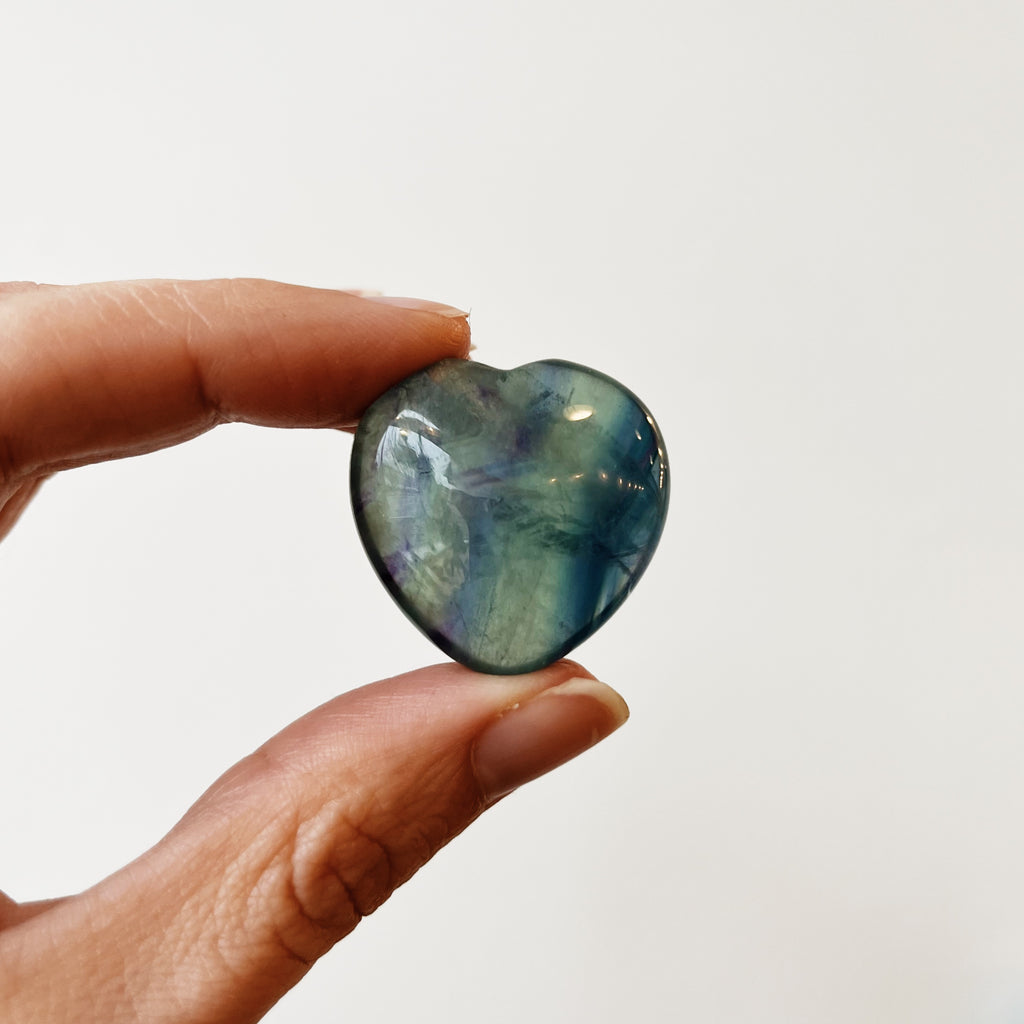 Fluorite heart