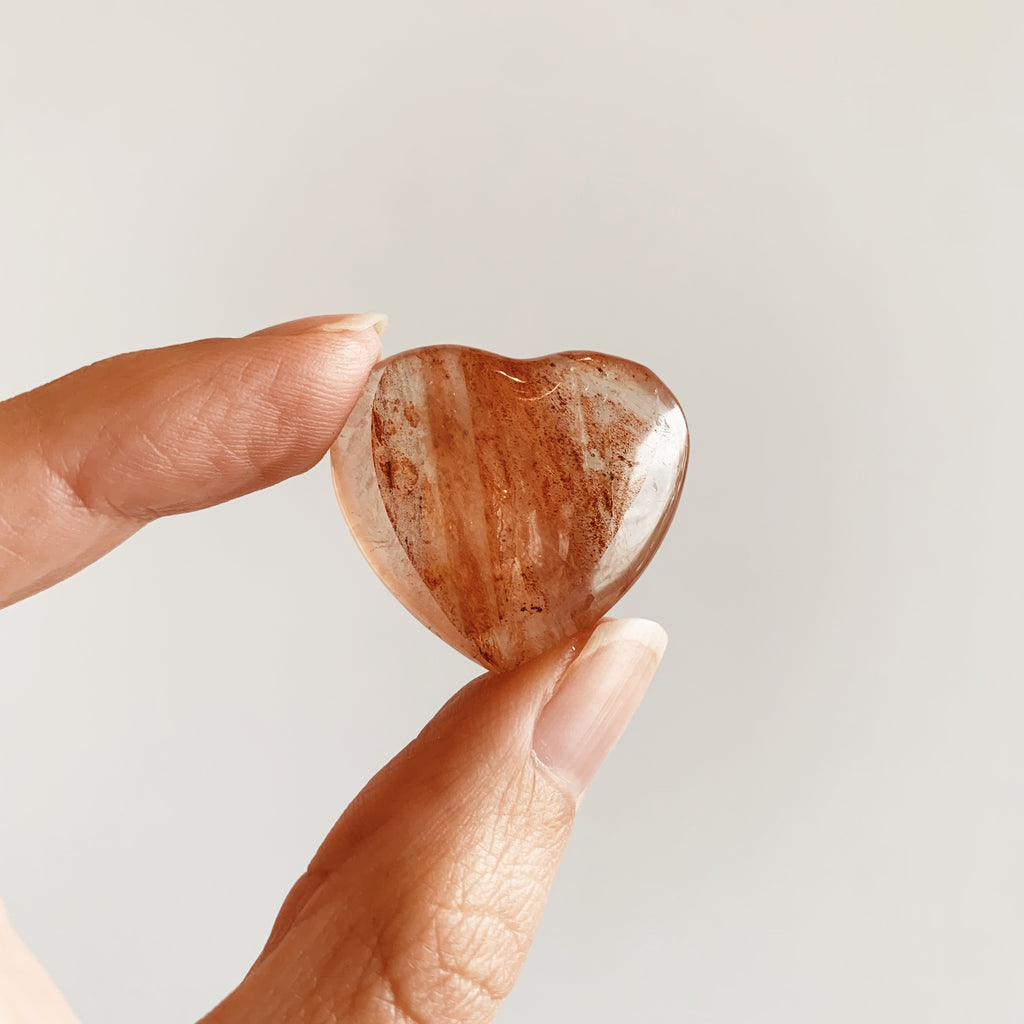 Fire Quartz heart