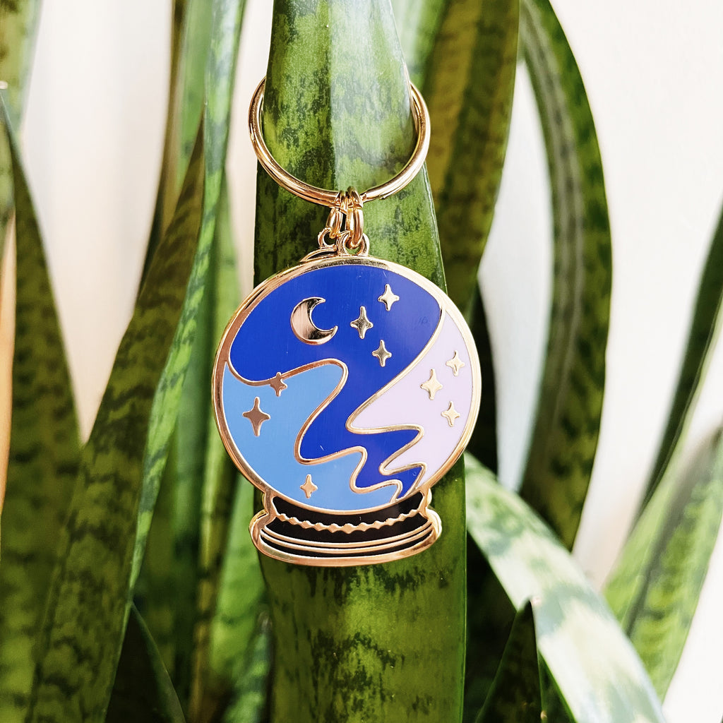 Crystal ball keychain
