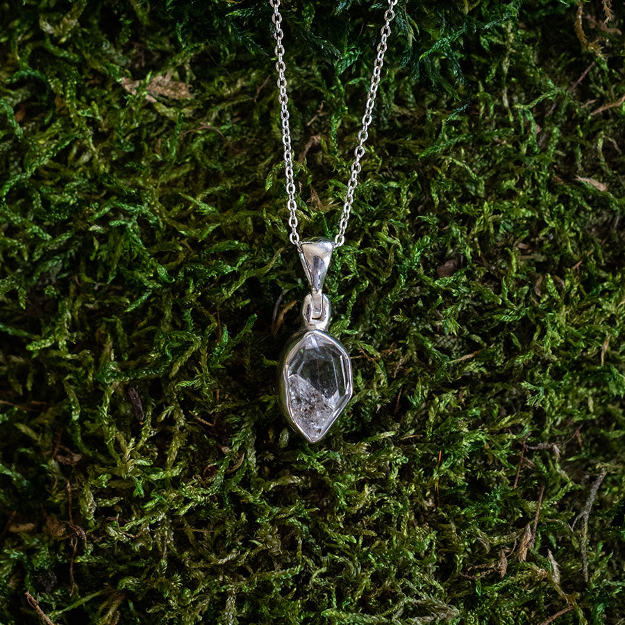 Herkimer diamond necklace