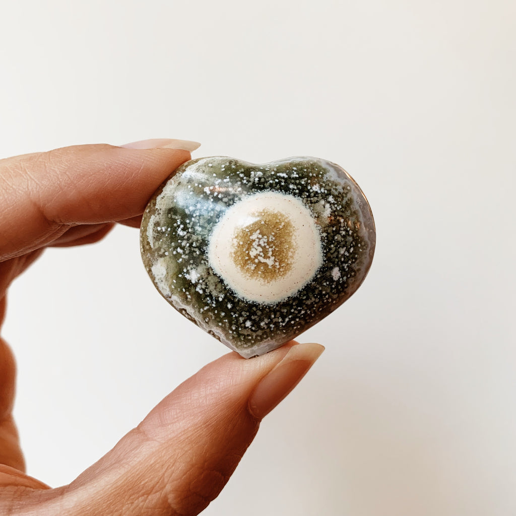 Ocean Jasper Heart