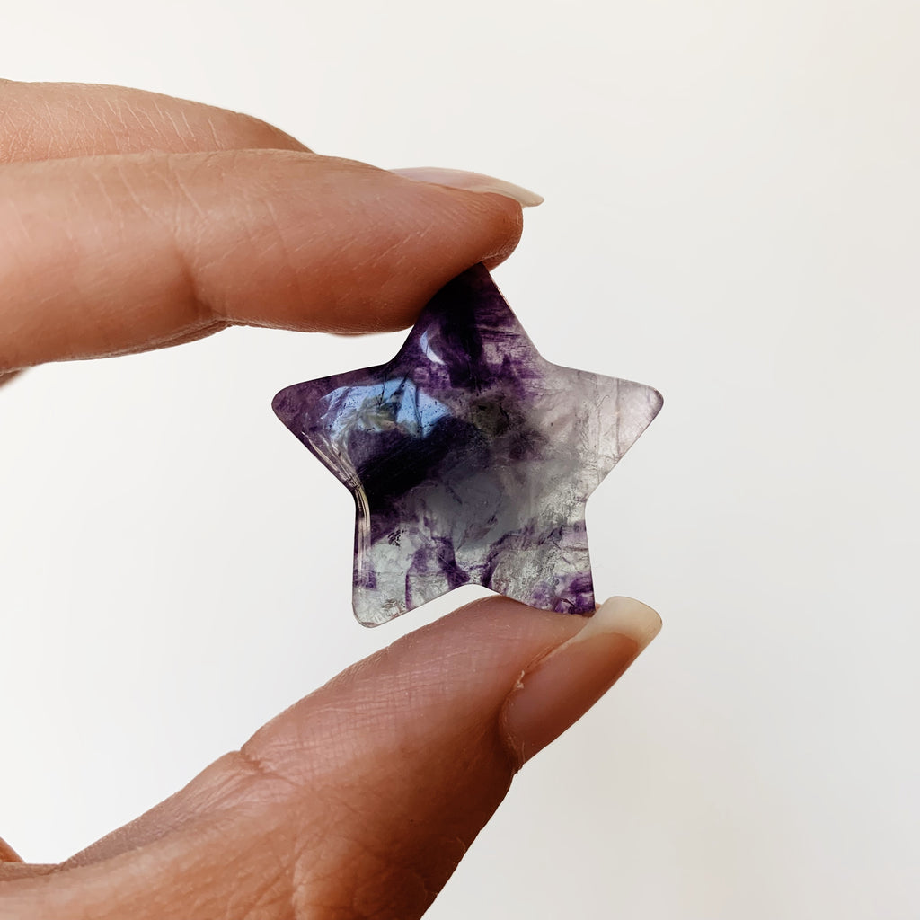 Rainbow Fluorite Star