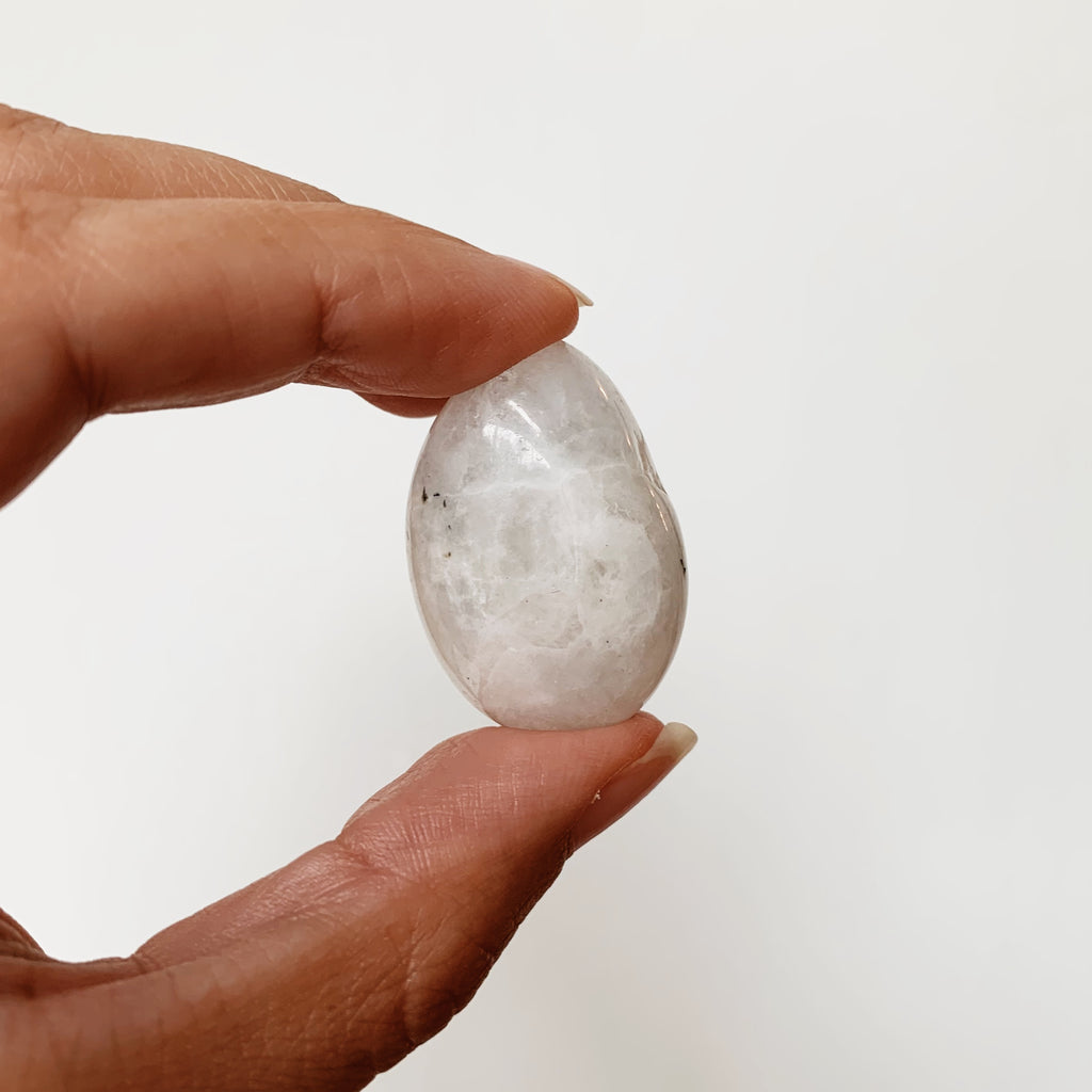 Tumbled Rainbow Moonstone crystal