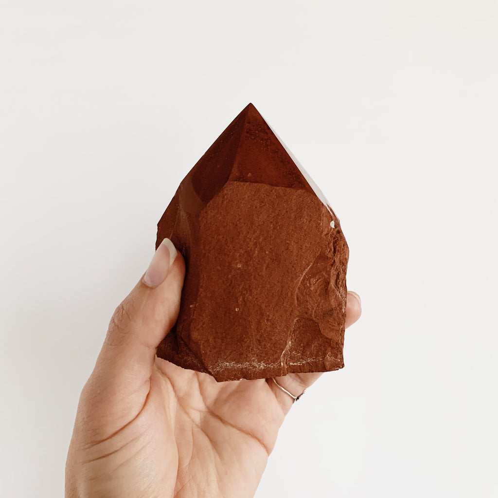 Red Jasper Rough Tower