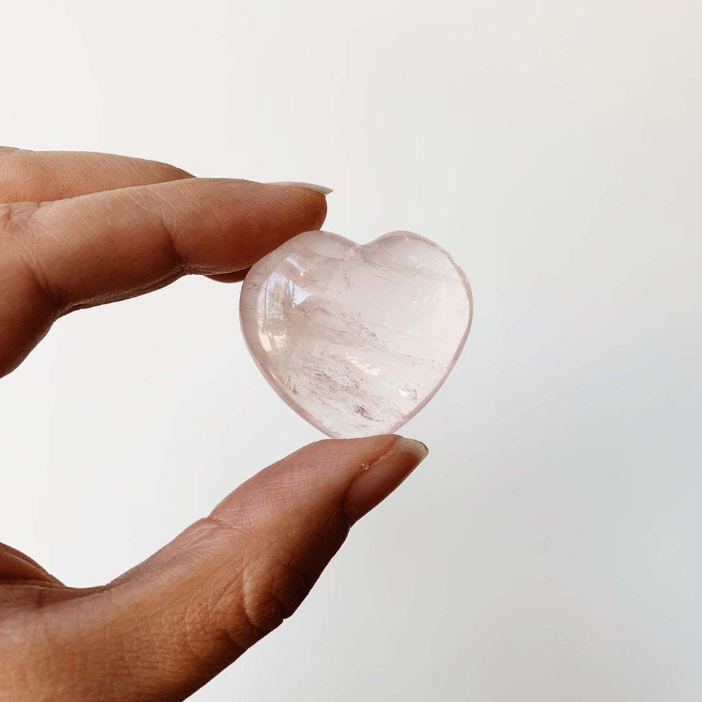 Rose Quartz Heart