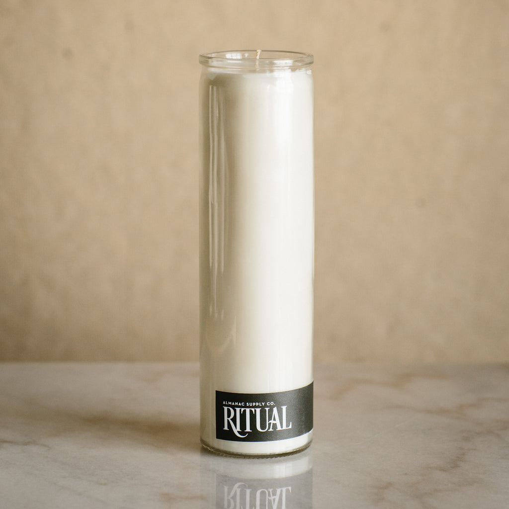 Plain 14oz Unscented Ritual Candle